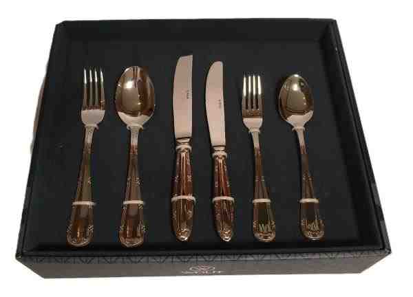 FAQUEIRO 72 PEÇAS DE AÇO INOX C/CAIXA LITOGRAFADA CROISE