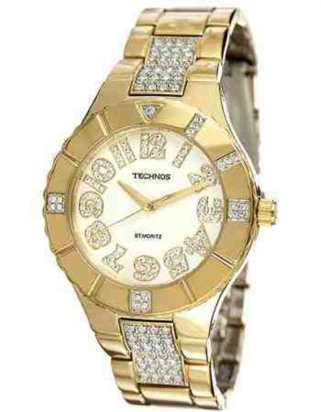 REL.PULSO QTZ TECHNOS DOURADO MASC