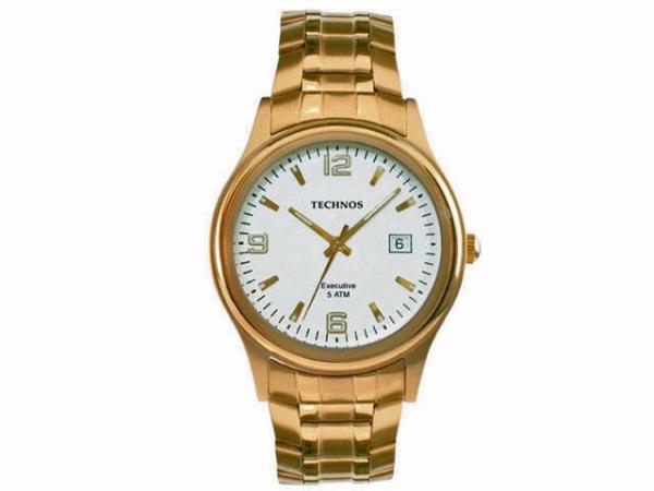 REL.PULSO QTZ TECHNOS DOURADO FEM.