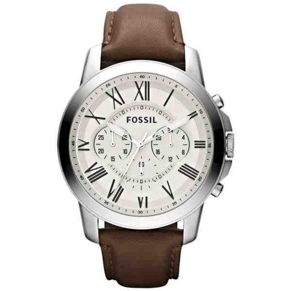 REL.PULSO ACO PULSEIRA COURO QZ FOSSIL