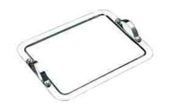 BANDEJA 50X40CM MANHATTAN PRATA