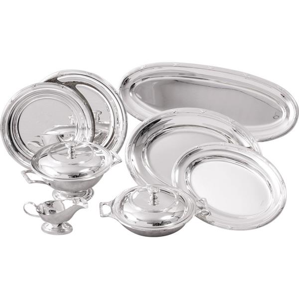 BAIXELA CROISE MONACO 8 PCS PRATA