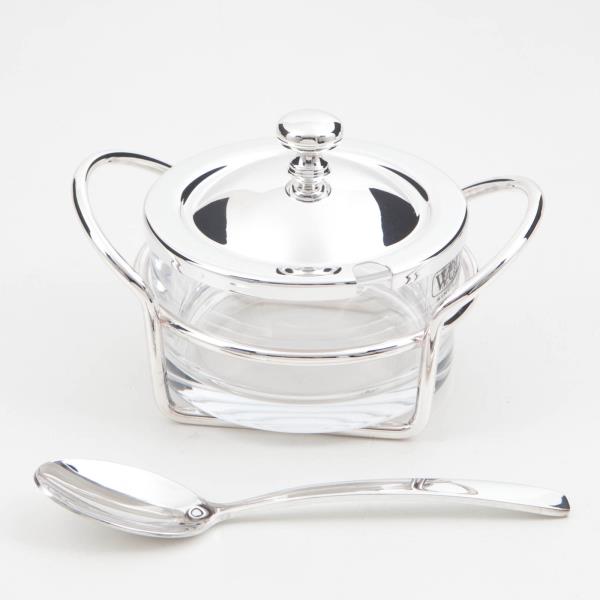 ACUCAREIRO C/CRISTAL C/TP E COLHER 14,5 X 10CM