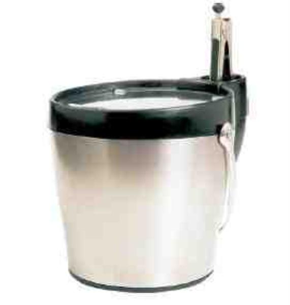 BALDE P/ GELO C/ PINÇA E SUPORTE 22CM