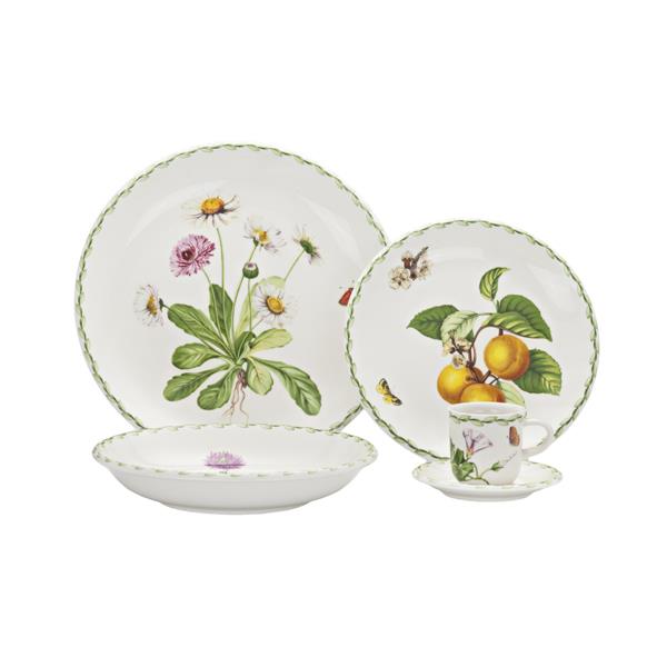 AP. JANTAR FRUITS & FLOWERS 42 PÇS PORCELANA