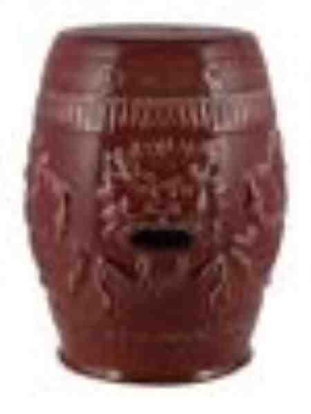 BANQUETA “FLORES RELEVO” SANGUE DE BOI