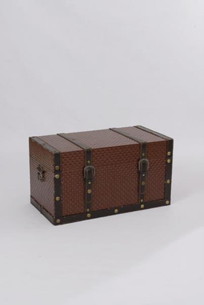 BAU COURO MARROM LO MÉDIO