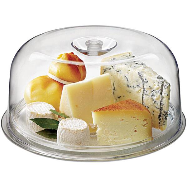 BORMIOLI GINEVRA PRATO BOLO 30CM VIDRO TRANSP C/TAMPA