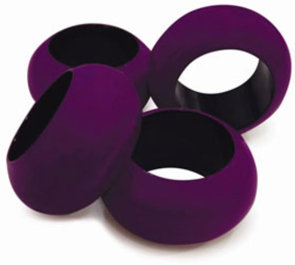 ARGOLA GUARDANAPO AMETISTA 4 PCS