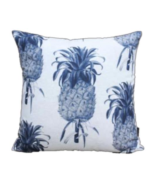 ALM LINHO 52X52 VARIOS ABACAXIS PRETO/BRANCO