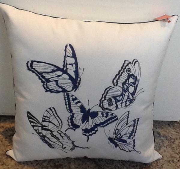 ALMOFADA ALGODAO BORBOLETAS OW/MAR
