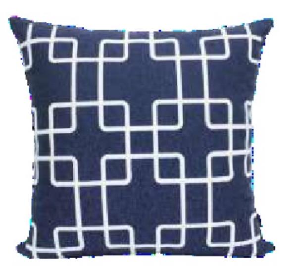 ALM RUSTICA MARINHO 52X52 C/ APLIC E.V.A. BRANCO MOD01