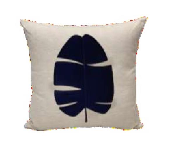 ALM RUSTICA 52X52 C/ APLIQ FOLHA MARINHO