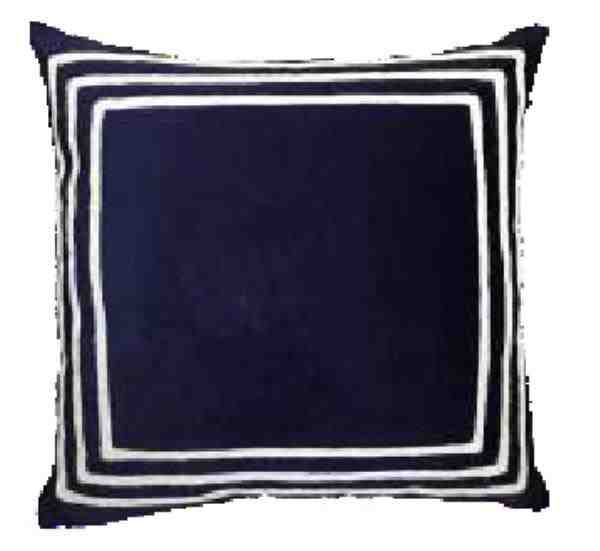 ALM VELUDO MARINHO 52X52 C/ BORD CRU MOD 02