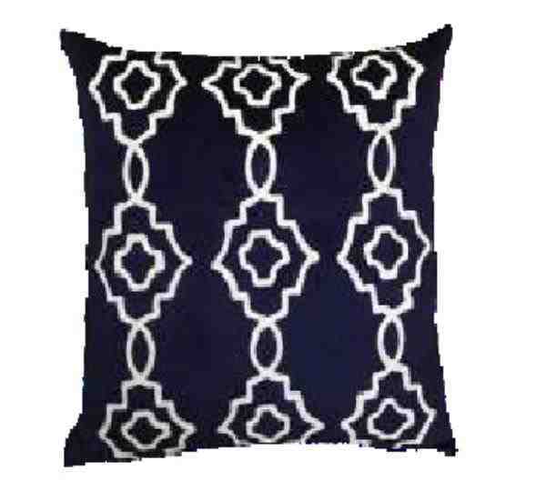 ALM VELUDO MARINHO 52X52 C/ BORD CRU MOD 03