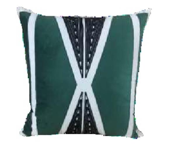 ALM VEL 52X52 C/APLIQ E CORDINHA VERDE MOD 2