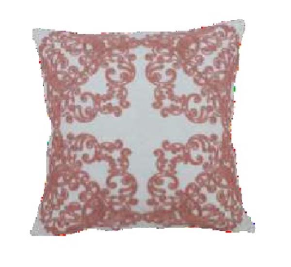 ALM LINHO 52X52 C/ APLIQ CORDINHA ROSA MOD 03