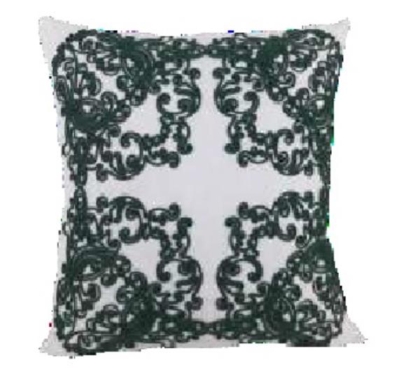 ALM LINHO 52X52 C/ APLIC CORDINHA VERDE MOD 09