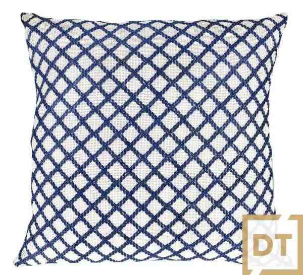 ALM CROCHE TRAMADO 52X52 AZUL MOD 1