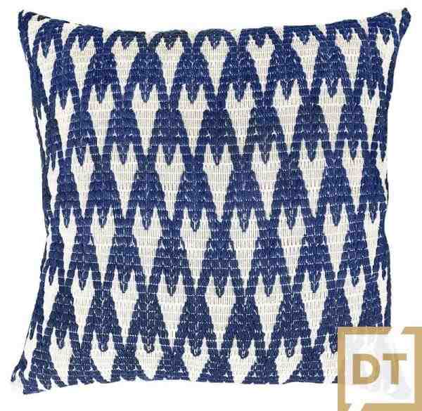 ALM CROCHE TRAMADO 52X52 AZUL MOD 2