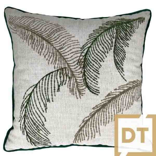 ALM LINHO CANDY 52X52 C/BOR FINO CC FOLHAGEM VERDE