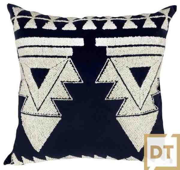 ALM VEL MARINHO 52X52 BRANCO BORDADO AFRICA 2