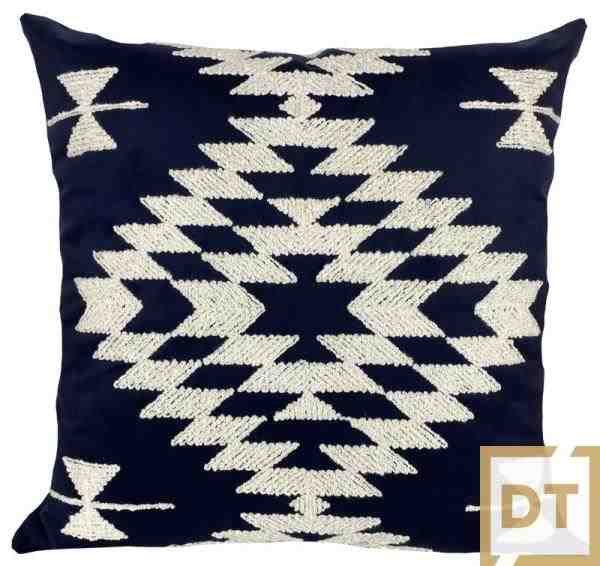 ALM VEL MARINHO 52X52 BRANCO BORDADO AFRICA 3