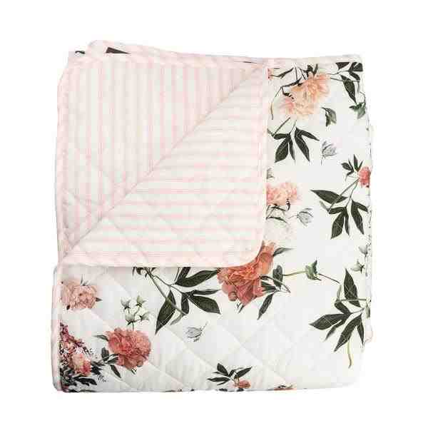 BOUTIE QUEEN LILY GARDEN C/ PT FLORAL /LISTR BR/ROSA