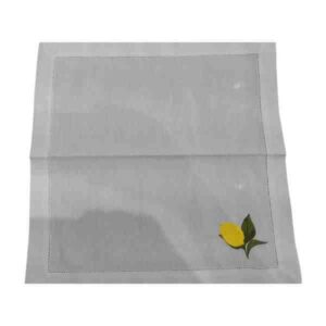 JG 6 GUARDANAPOS LIMAO LINHO