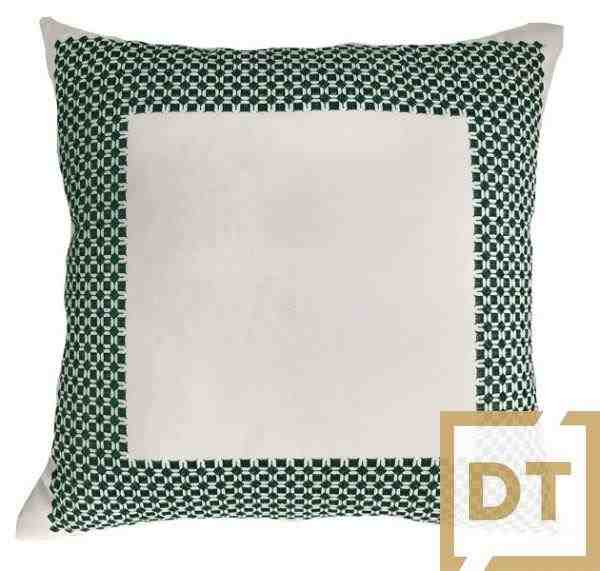 ALM VEL OFF 52X52 C/BORDADO FINO VERDE