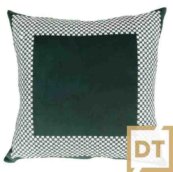 ALM VEL VERDE 52X52 C/BORDADO FINO CRU