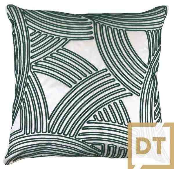 ALM VEL OFF 52X52 C/APLIQ CORDI VERDE MOD2