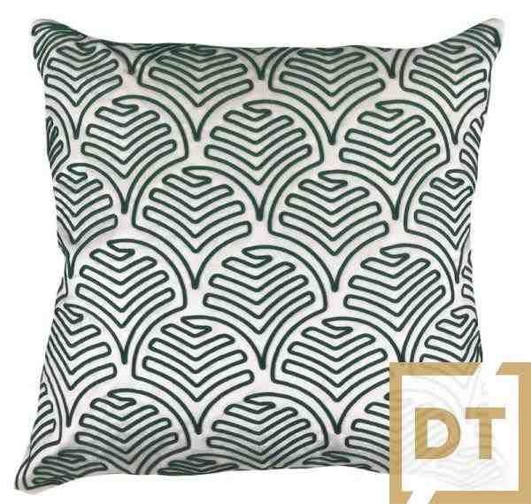 ALM VEL OFF 52X52 C/APLIQ CORDI VERDE MOD3