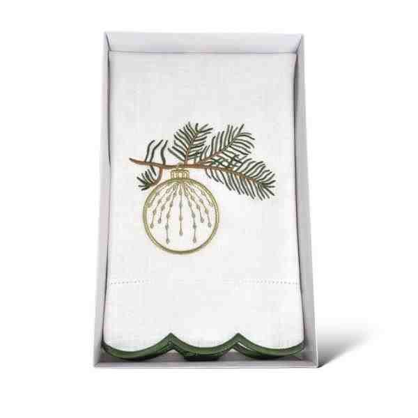 TOALHA LAVABO LINHO ORNAMENTS