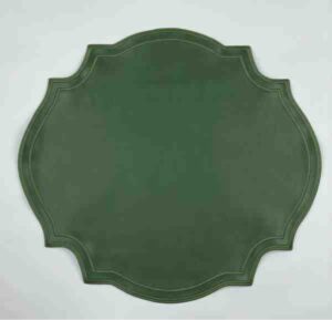 JOGO AMERICANO VENEZA COURO VERDE