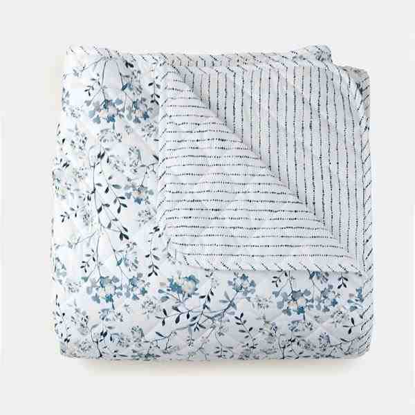 BOUTIE QUEEN LIBERTY COM PT FLORAL /LISTRAS BR / AZUL