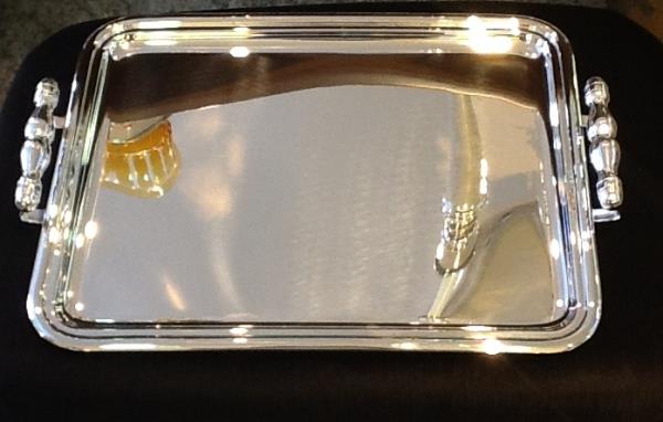 BANDEJA 42X33CM CORDAO LISO C/ ALCA