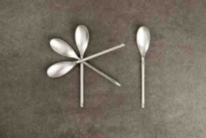 JG. C/6PCS COLHER CAFE EXPRESSO PRATA