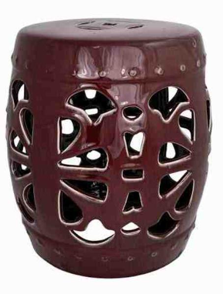 BANQUETA PORCELANA VASADA VINHO PQ