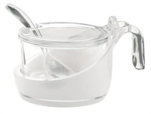 AÇUCAREIRO MIRAGE TRANSPARENTE EM VIDRO