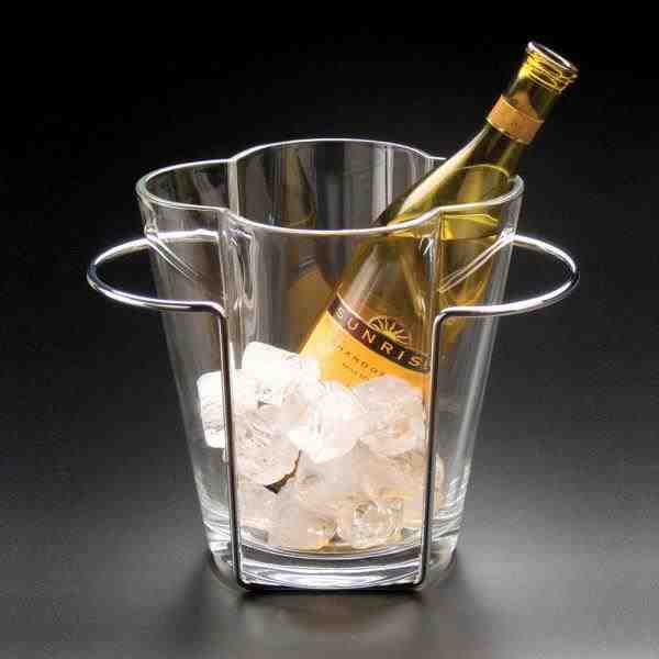 BALDE P/ VINHO FOSCARI 22X22CM PRATA