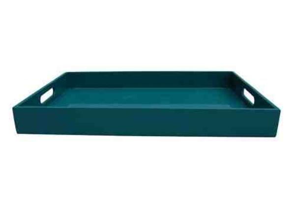 BANDEJA RETANGULAR BAMBU AZUL