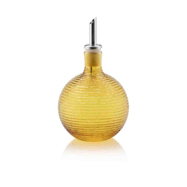 AZEITEIRO WAVE 11 CM AMBAR – EM VIDRO