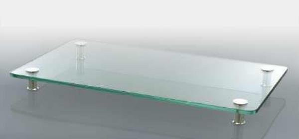 BASE DE VIDRO PLANO RETANGULAR 40X60 CM
