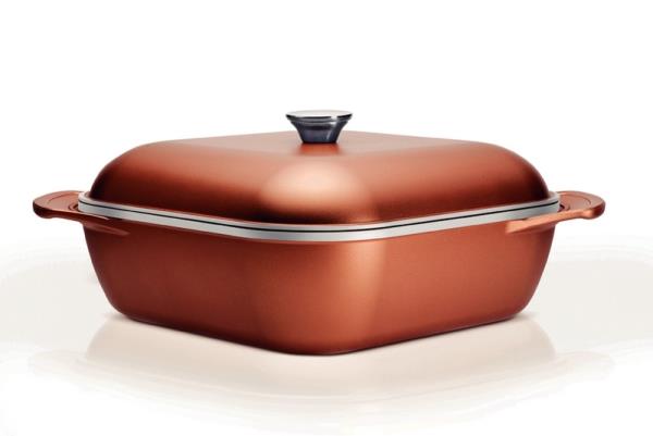 CACAROLA QUADRADA ALUMINIO 28 CM