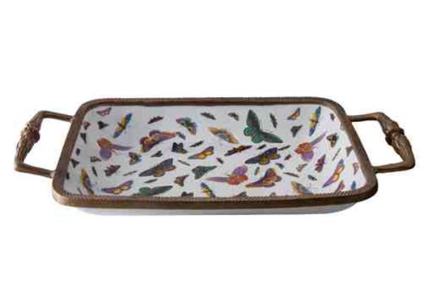 BANDEJA PORCELANA PAPILLONS
