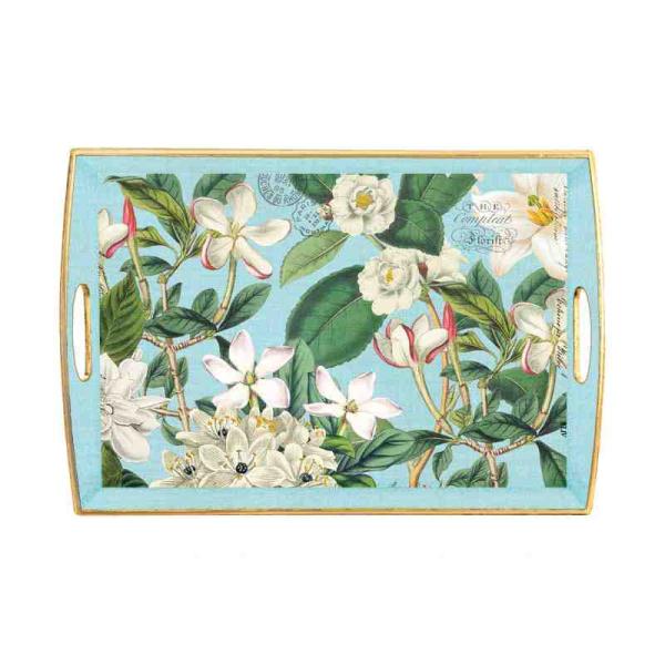 BANDEJA MAD RETANGULAR GARDENIA