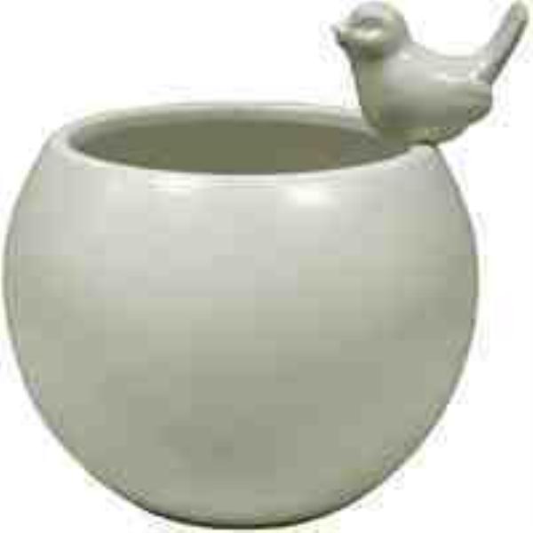 CACHEPO GS NIDUS 30CM CERAMICA BRANCO