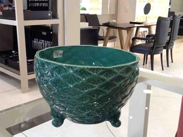 CACHEPOT DE ABACAXI COM PÉ TIFFANY M