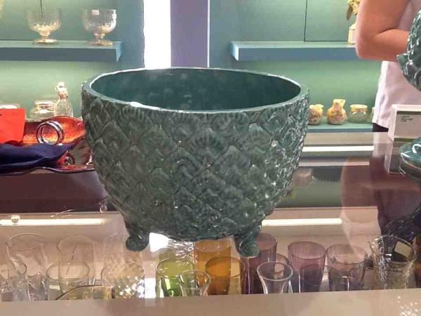 CACHEPOT DE ABACAXI COM PÉ TIFFANY G